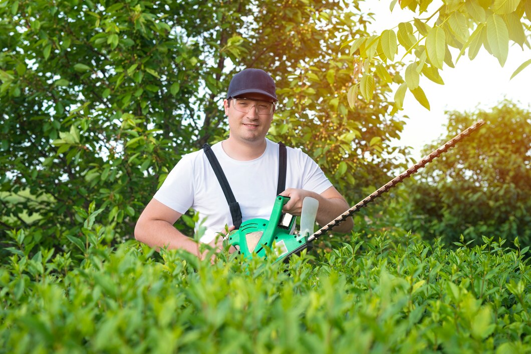 portrait-professional-gardener-holding-trimmer-working-yard_342744-541